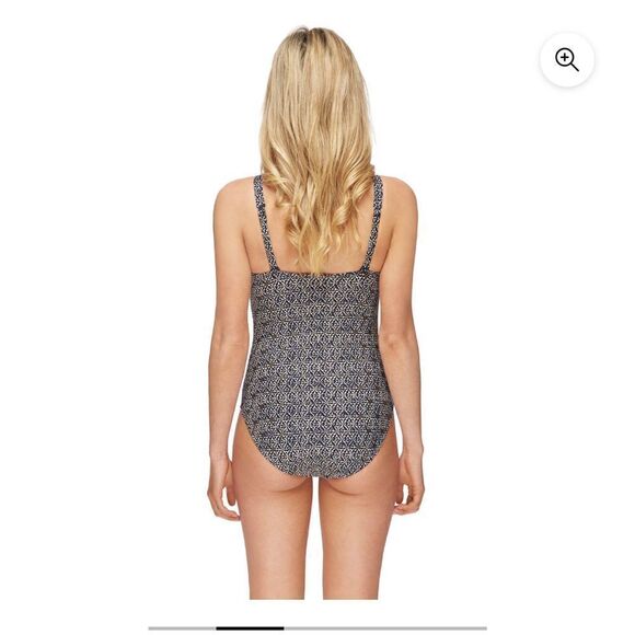 Nip Tuck Swim Nautical Foil One Piece Women Size 6 NWT - Picture 4 of 9